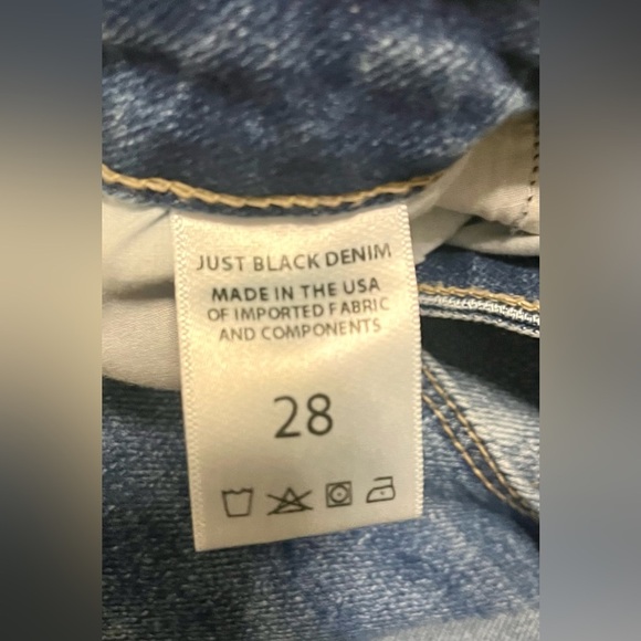 Just Black Women's Blue Straight Leg Jeans - Picture 6 of 7